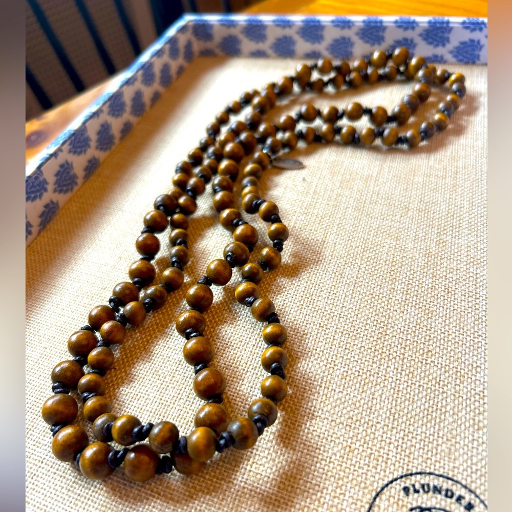 Plunder Design Brown Beaded Necklace